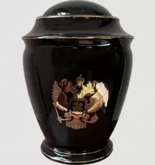 Фарфоровая урна для праха «УФД, рисунок в ассортименте»