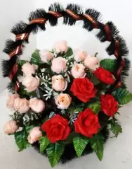 Корзина ритуальная «Бутоны»